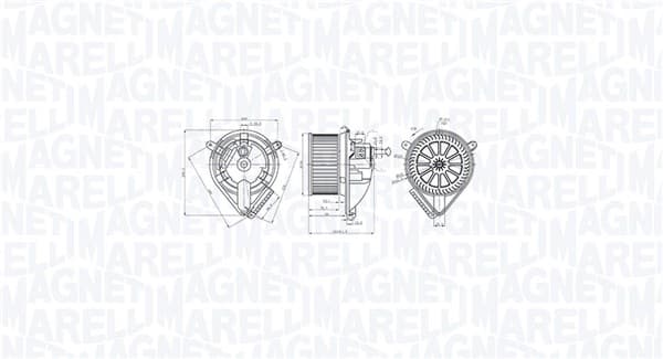 MAGNETI MARELLI Vnútorný ventilátor 069412764010 1