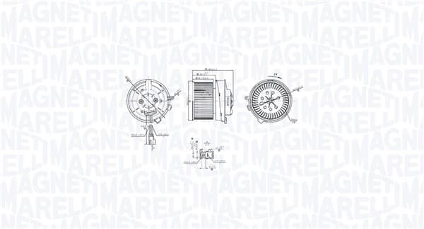 MAGNETI MARELLI Vnútorný ventilátor 069412766010 1