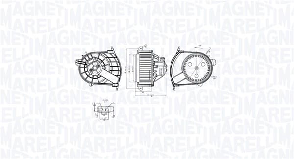 MAGNETI MARELLI Vnútorný ventilátor 069412767010 1