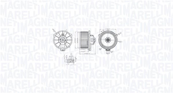 MAGNETI MARELLI Vnútorný ventilátor 069412768010 1