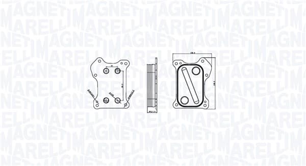 MAGNETI MARELLI Chladič motorového oleja 350300000800 1