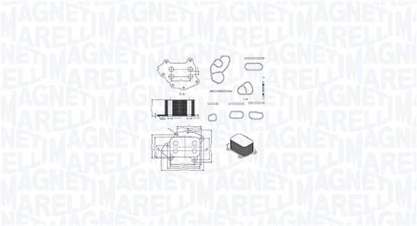 MAGNETI MARELLI Chladič motorového oleja 350300002400 1