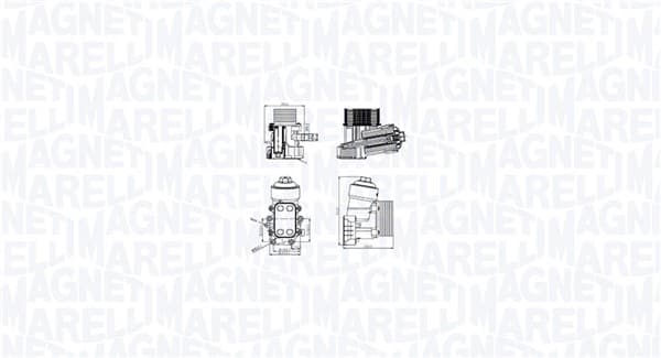 MAGNETI MARELLI Chladič motorového oleja 350300003400 1