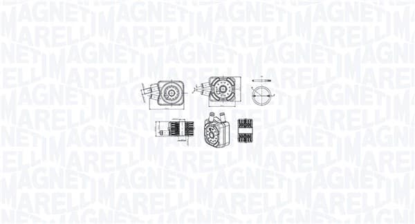 MAGNETI MARELLI Chladič motorového oleja 350300003600 1