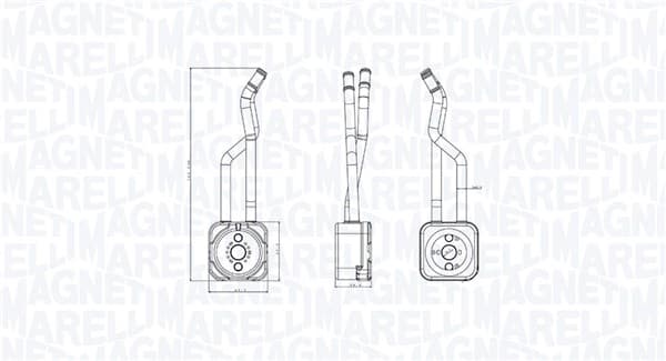 MAGNETI MARELLI Chladič motorového oleja 350300003800 1
