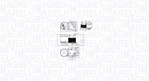 MAGNETI MARELLI Chladič motorového oleja 350300004200 1