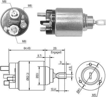 MAGNETI MARELLI Elektromagnetický spínač pre štartér 940113050010 1