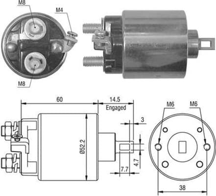 MAGNETI MARELLI Elektromagnetický spínač pre štartér 940113050022 1