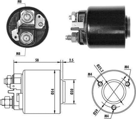 MAGNETI MARELLI Elektromagnetický spínač pre štartér 940113050060 1