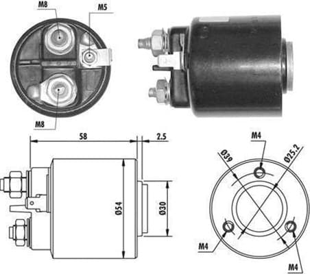 MAGNETI MARELLI Elektromagnetický spínač pre štartér 940113050061 1