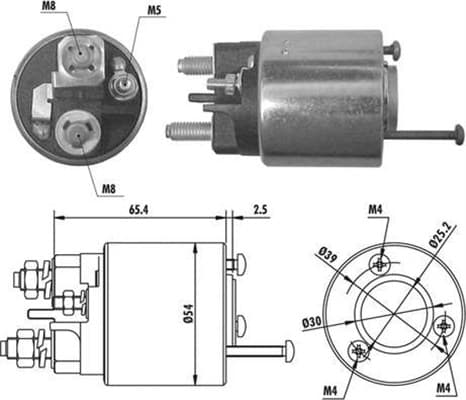 MAGNETI MARELLI Elektromagnetický spínač pre štartér 940113050066 1