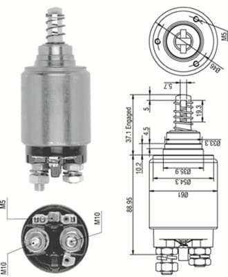 MAGNETI MARELLI Elektromagnetický spínač pre štartér 940113050252 1