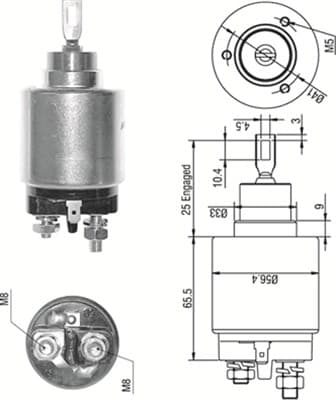 MAGNETI MARELLI Elektromagnetický spínač pre štartér 940113050273 1