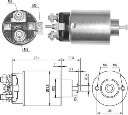 MAGNETI MARELLI Elektromagnetický spínač pre štartér 940113050396 1