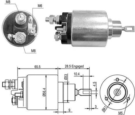 MAGNETI MARELLI Elektromagnetický spínač pre štartér 940113050429 1