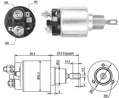 MAGNETI MARELLI Elektromagnetický spínač pre štartér 940113050461 1