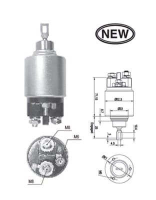 MAGNETI MARELLI Elektromagnetický spínač pre štartér 940113050543 1