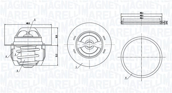 MAGNETI MARELLI Termostat chladenia 352317005140 1