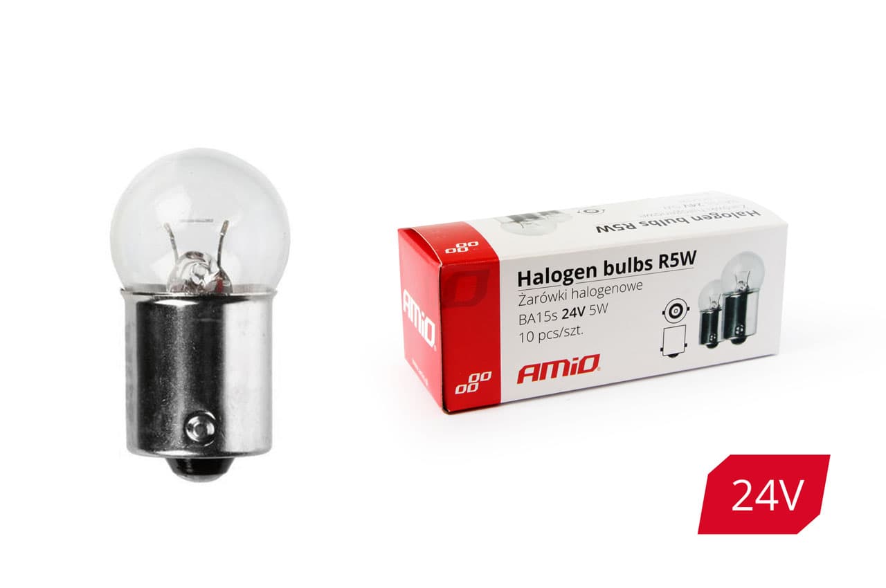 Halogénové žiarovky R5W BA15s 24V 10ks