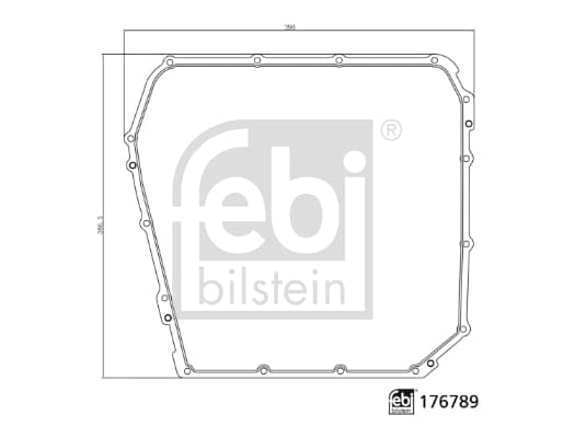 FEBI BILSTEIN Tesnenie olejovej vane automatickej prevodovky 176789 1