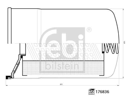 FEBI BILSTEIN Filter pracovnej hydrauliky 176836 1