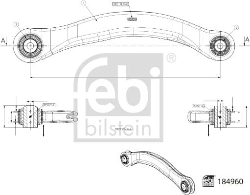 FEBI BILSTEIN Rameno zavesenia kolies 184960 1