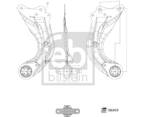 FEBI BILSTEIN Rameno zavesenia kolies 186459 1