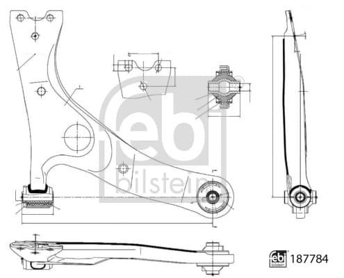 FEBI BILSTEIN Rameno zavesenia kolies 187784 1