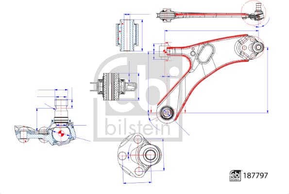 FEBI BILSTEIN Rameno zavesenia kolies 187797 1