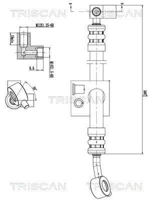 TRISCAN Hydraulická hadica pre riadenie 8516 14002 1