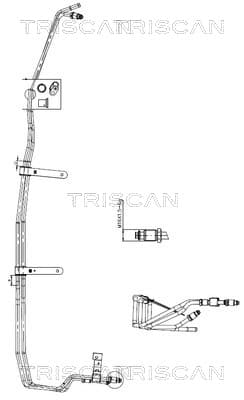 TRISCAN Hydraulická hadica pre riadenie 8516 16039 1