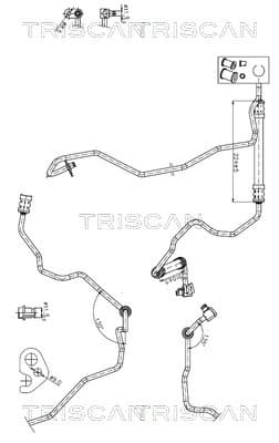 TRISCAN Hydraulická hadica pre riadenie 8516 27007 1