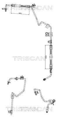 TRISCAN Hydraulická hadica pre riadenie 8516 28001 1