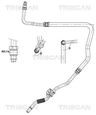 TRISCAN Hydraulická hadica pre riadenie 8516 28016 1