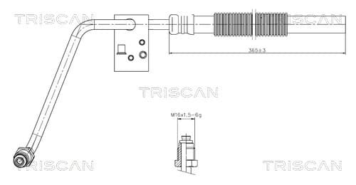 TRISCAN Hydraulická hadica pre riadenie 8516 29066 1