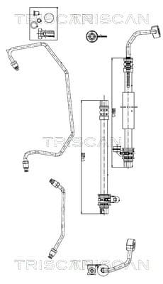 TRISCAN Hydraulická hadica pre riadenie 8516 43001 1