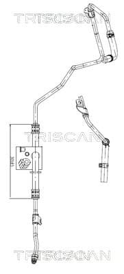 TRISCAN Hydraulická hadica pre riadenie 8516 43003 1