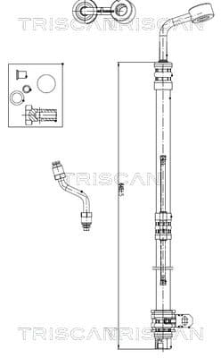 TRISCAN Hydraulická hadica pre riadenie 8516 43006 1