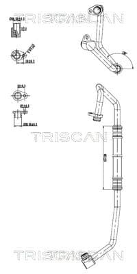 TRISCAN Vysoko/nízkotlakové vedenie klimatizácie 9010 10013 1