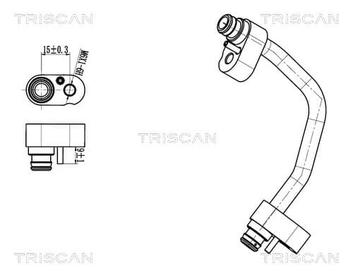 TRISCAN Vysoko/nízkotlakové vedenie klimatizácie 9010 10018 1