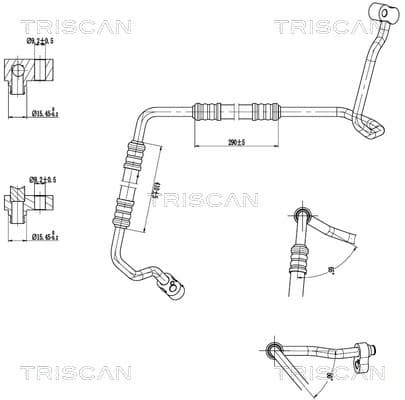 TRISCAN Vysoko/nízkotlakové vedenie klimatizácie 9010 11010 1