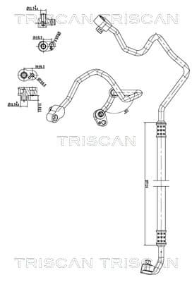 TRISCAN Vysoko/nízkotlakové vedenie klimatizácie 9010 11015 1