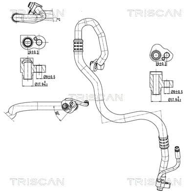 TRISCAN Vysoko/nízkotlakové vedenie klimatizácie 9010 11036 1