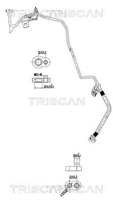 TRISCAN Vysoko/nízkotlakové vedenie klimatizácie 9010 14005 1