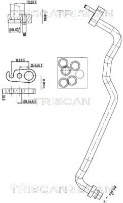 TRISCAN Vysoko/nízkotlakové vedenie klimatizácie 9010 16018 1