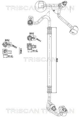 TRISCAN Vysoko/nízkotlakové vedenie klimatizácie 9010 16037 1