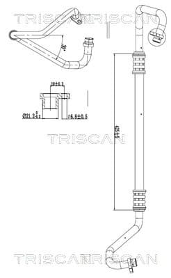TRISCAN Vysoko/nízkotlakové vedenie klimatizácie 9010 24018 1