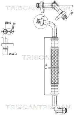 TRISCAN Vysoko/nízkotlakové vedenie klimatizácie 9010 28031 1