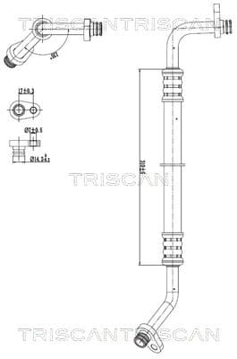 TRISCAN Vysoko/nízkotlakové vedenie klimatizácie 9010 28034 1