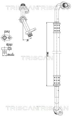 TRISCAN Vysoko/nízkotlakové vedenie klimatizácie 9010 28035 1